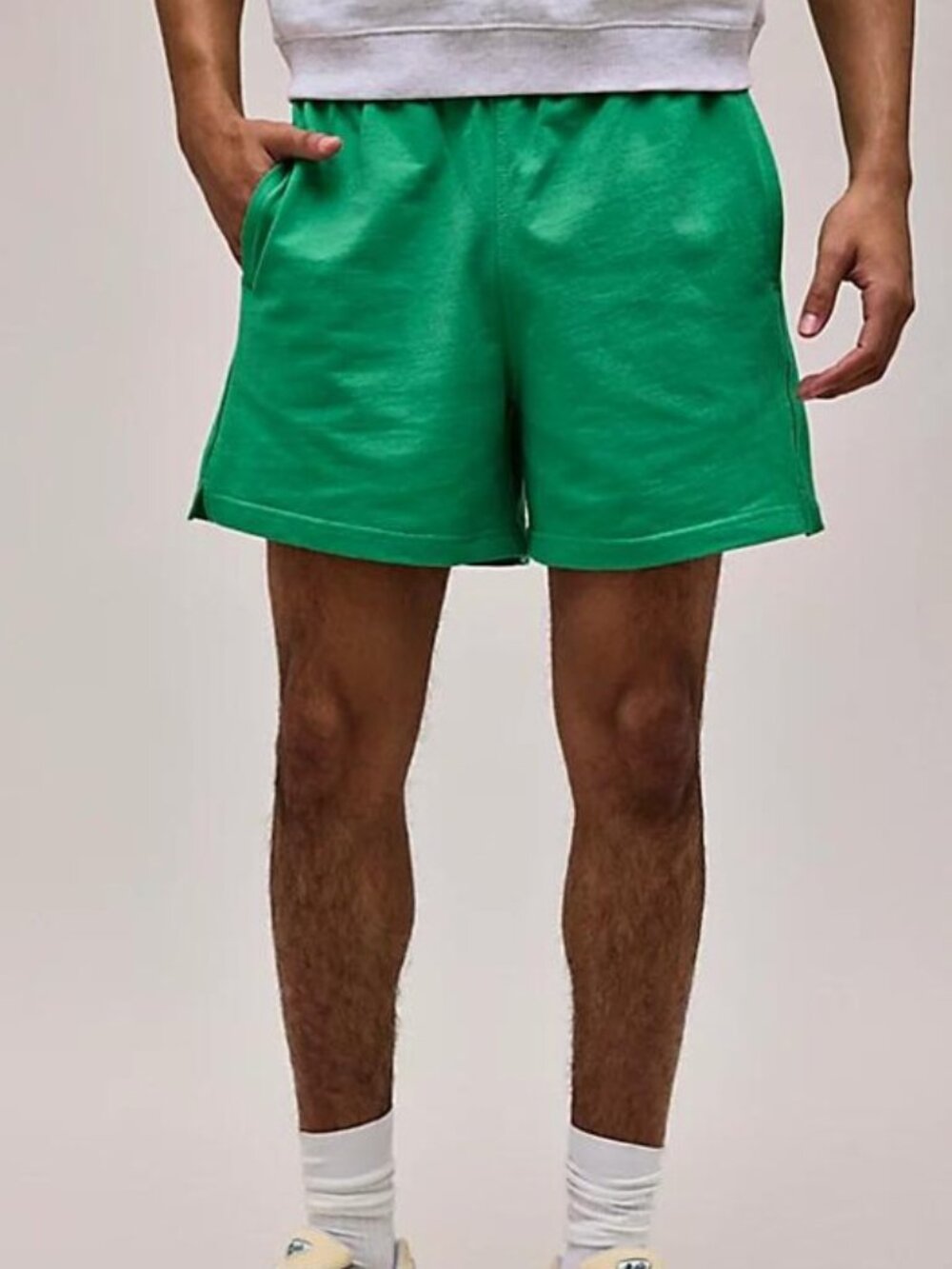 Urban Outfitters UO Uniform Cotton Knit Sweat Shorts Fleece Kelly Green Size Med